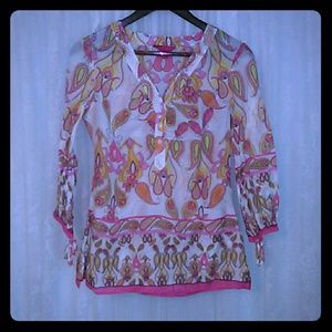 Sunny Leigh paisley spring top